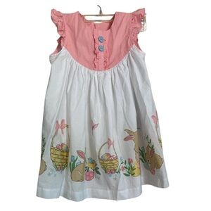 Eleanor Rose Pink Sleeveless Ruffled Sundress